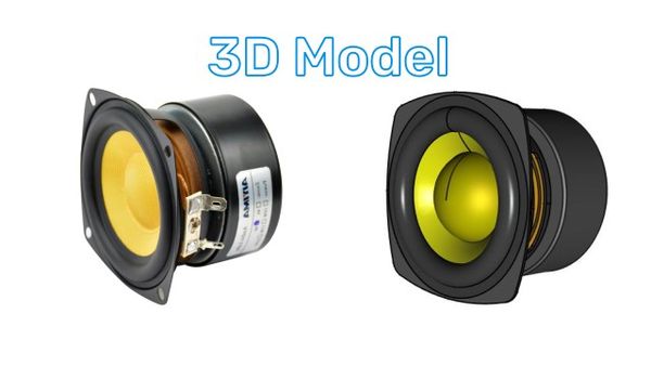 Woofer Aiyima 3" 25W (3D Model)